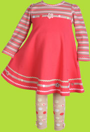 Le Top Cute as a Button Waffle Knit Dress with Matching Footless Tights