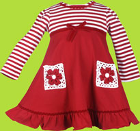 Letop Deck the Halls Dress with Crochet Pockets