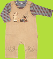 le top Campfire Cowboy Brushed Terry Overall and Long Sleeve Shirt