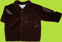 le top chocolate brown sherpa jacket