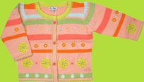 le top Dots pink embellished cardigan