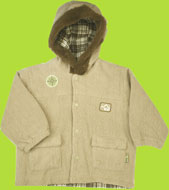 le top Mammoth Brushed Terry Hooded Jacket with Fur Trim
