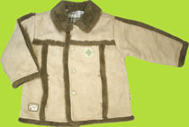 le top Faux Suede Jacket with Faux Fur Trim 