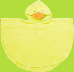 le top Lucky Duck Terry Cover-Up Poncho 