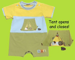 le top Camp Out Pup Tent Romper