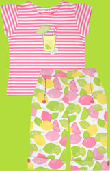 le top Pink Lemonade T-shirt and Capri Pant Set