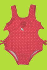 le top pink infant girl swim suit