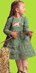 le top "Pretty Pony" Corduroy Dress and Tights 