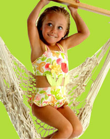 le top Tulip Time Tulip 'n Daffodil Skirted Monokini