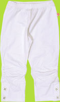 Mim-pi White Capri Leggings w/Rouching 