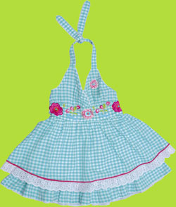 mim-pi In The Secret Garden Gingham Halter Dress