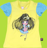Mim-pi Yellow Sugar and Spice Pinki Girls Tee