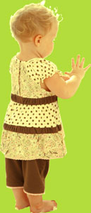 Dress w/Tiered Skirt and Shirred Bands 