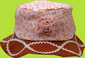 rabbit moon endearing floral print and chocolate brown bucket hat with ric rac designs