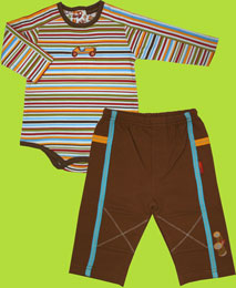 rabbit moon racing bodysuit and french terry pant
