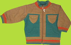 rabbit moon canvas/french terry baseball jacket