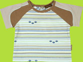 rabbit moon starship stripe round neck shirt