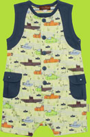 Sleeveless Submarine Printed Romper 