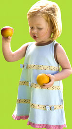 Rabbit Moon "Cupcake" Aqua A-line Sleeveless Dress 