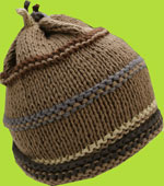 2 H HandKnits Kangaroo 4 Color Block Boy Hat