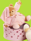 Pink Naptime Bear w/Gift Box