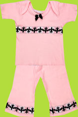 Bebemonde Pink Fleur de Lys Pant Set