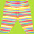 CR Kids Yellow Multistripe Capri Leggings