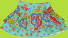 CR Kids Flower and Polka Dot Print Skort 