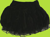 CR Kids Black Velvet Bubble Skirt w/Netting and Lace