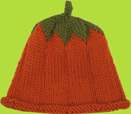 Handknit Baby Pumpkin Hat