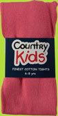Country Kids Coral Pink Luxury Cotton Warm Winter Tights for Kids 