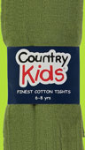Country Kids Khaki Green Luxury Cotton Warm Winter Tights for Kids 