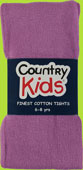 Country Kids Light Plum Luxury Cotton Girls Warm Winter Tights 