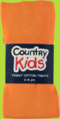 Country Kids Orange Luxury Cotton Warm Winter Tights