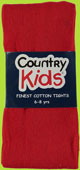 Country Kids Red Luxury Cotton Warm Kids Tights 