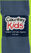 Country Kids Slate Blue Luxury Cotton Warm Winter Tights 