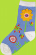 Country Kids Blue 3-D Sunflower Socks 