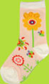 Country Kids Pink 3-D Sunflower Socks 