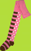 Country Kids Bubblegum Dot Dash Tights