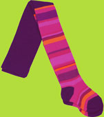 Country Kids Plum Colorblock Tights