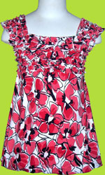 Danica and Dylan Hot Pink Bubble Hem Dress 