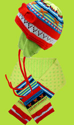 deux par deux Fairies Believer Knit Hat/Scarf Set