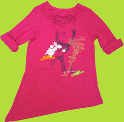 deux par deux Fuchsia Far Far Away Tunic 