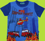 Me Too Ocean Olle Mini S/S Fire Department Top