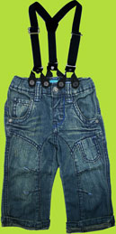 Me Too Olfert Mini Denim Pants with Suspenders