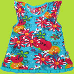 Me Too Scuba Blue Shelly Mini Short Sleeve Top 