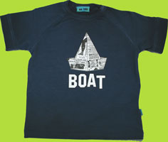 Me Too Blue Newspaper Boat T-shirt