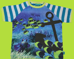 Me Too Methyl Blue Sea Life Childrens Tee