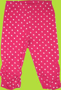 Me Too Kamma Bam Beet Pink Leggings with White Dots