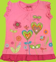 Me Too Pink Electra Butterflies Short sleeve Tunic